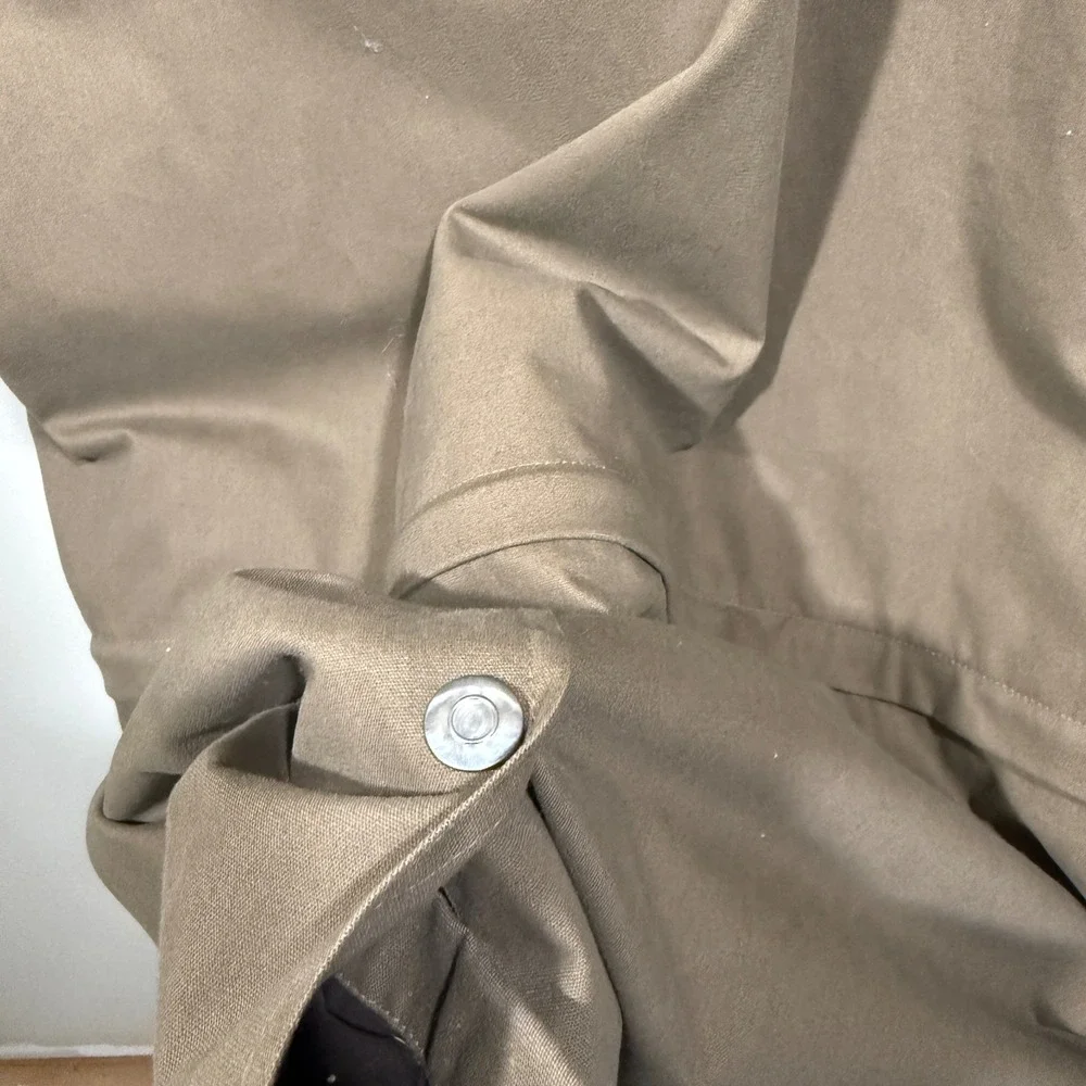 NWT Marlboro Gear XL Mens Barn Trench Coat‎ Lined Detachable Bottom Leather